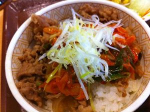 気持ちキムチ労い牛丼