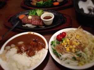 国際通りの1000円ステーキのお店